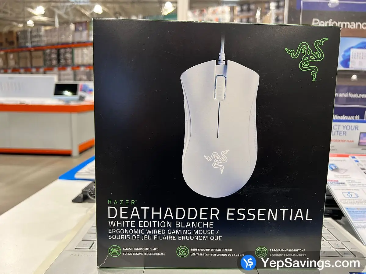 Costco RAZER DEATHADDER ESSENTIAL WIRED GAMING MOUSE - Canada (ITM 3508900)
