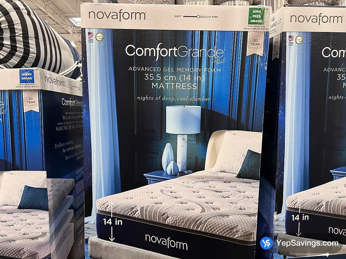 COMFORT GRANDE ADVANCE NOVAFORM KING MATTRESS  ITM 1723204 at Costco