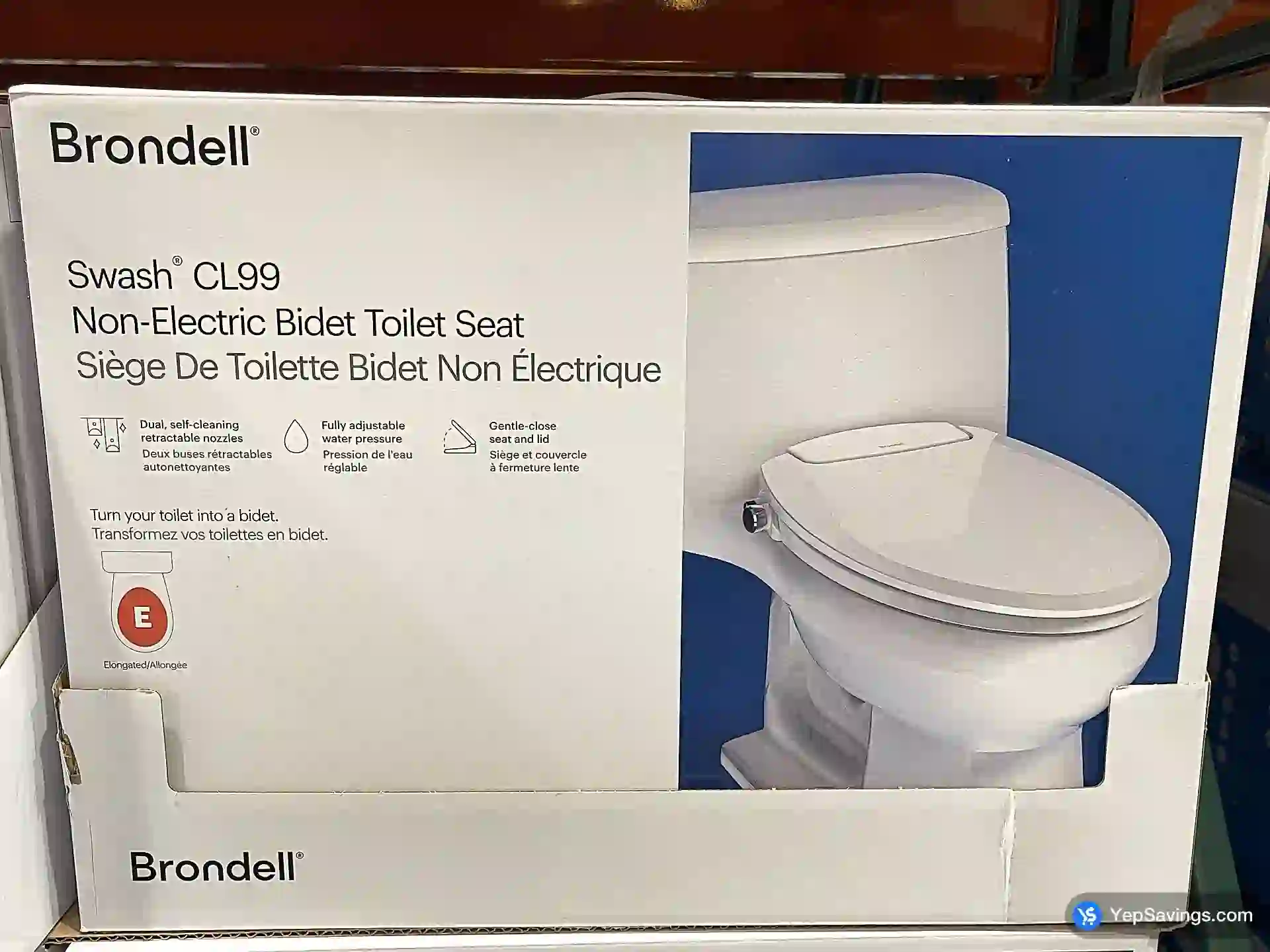 Costco BRONDELL SWASH BIDET TOILET SEAT ELONGATED WHITE - Canada (ITM 1442195)