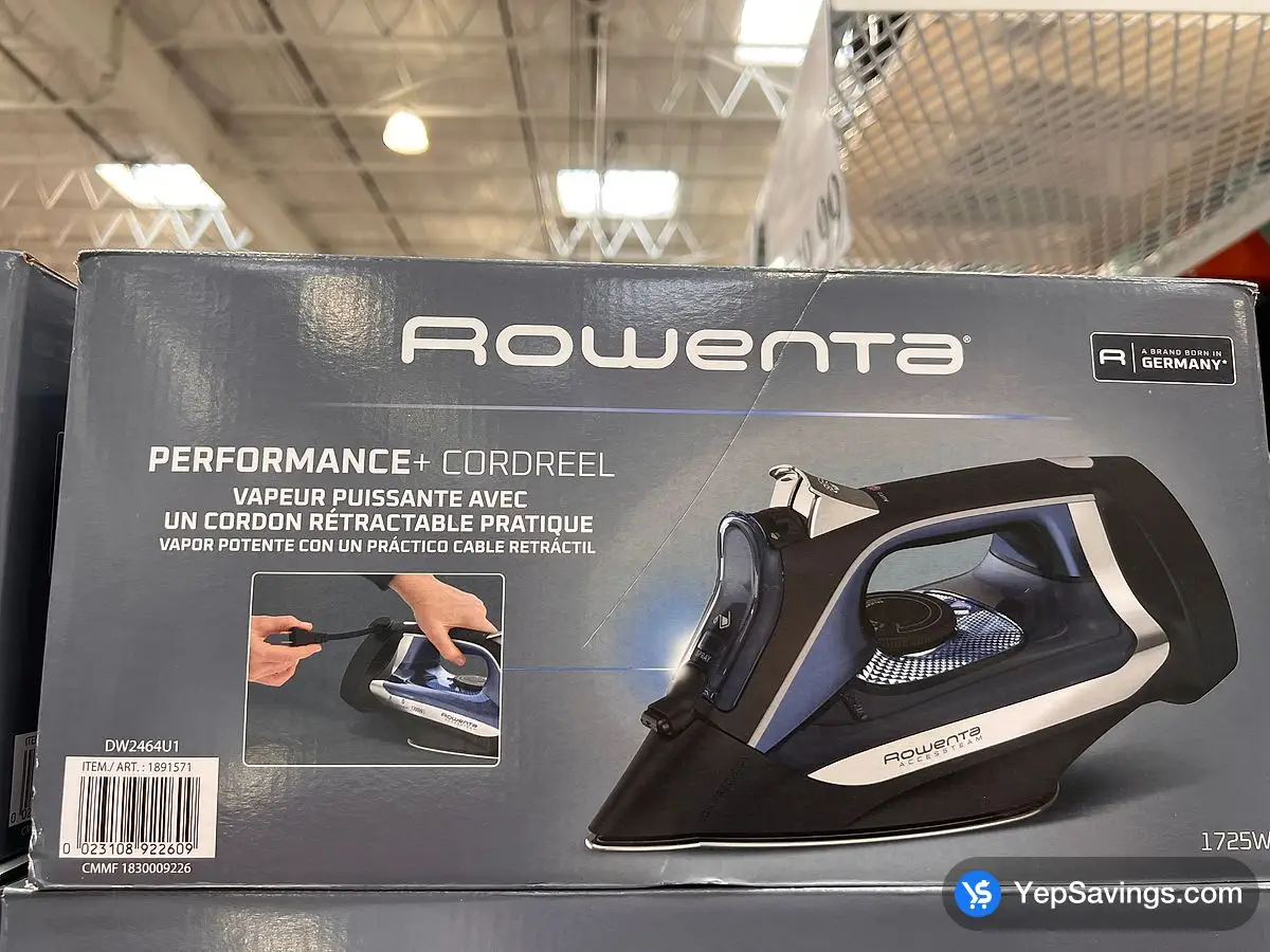 Costco ROWENTA ACCESSTEAM IRON WITH RETRACTABLE CORD - Canada (ITM 1891571)