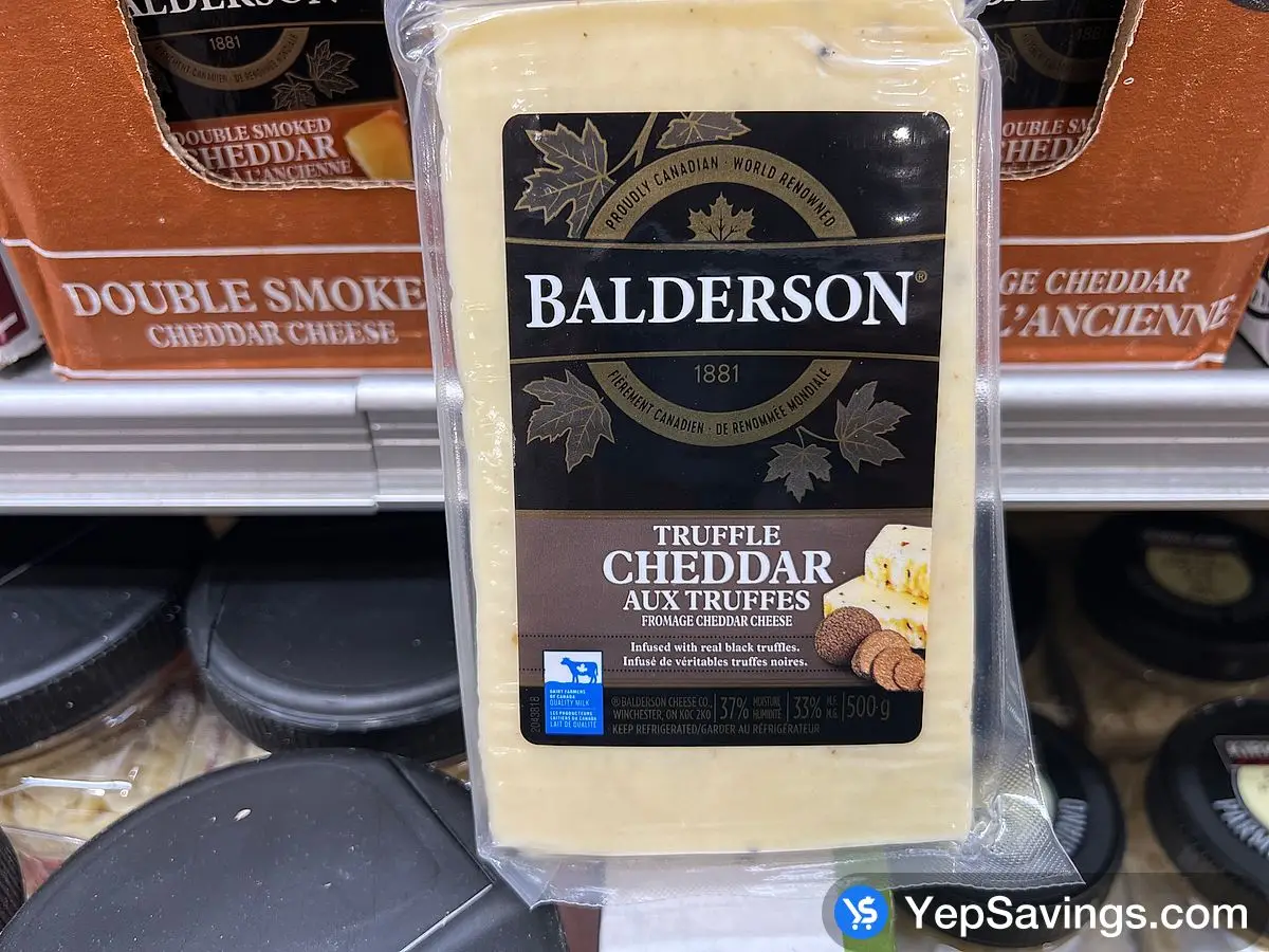 Costco BALDERSON TRUFFLE CHEDDAR 500 g - Canada (ITM 1587167)