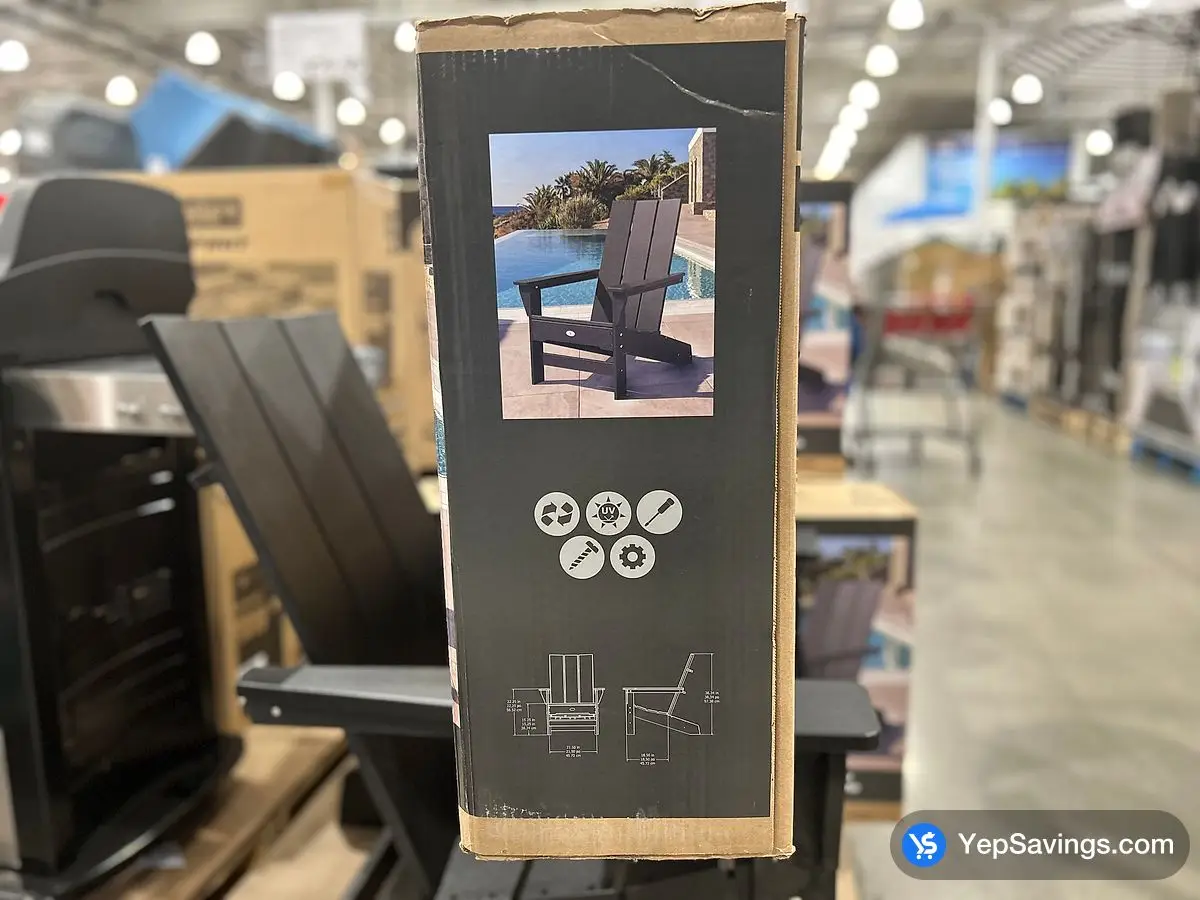 Costco LEISURE LINE MODERN TRESSA CHAIR RECYCLED PLASTIC - Canada (ITM 1910003)