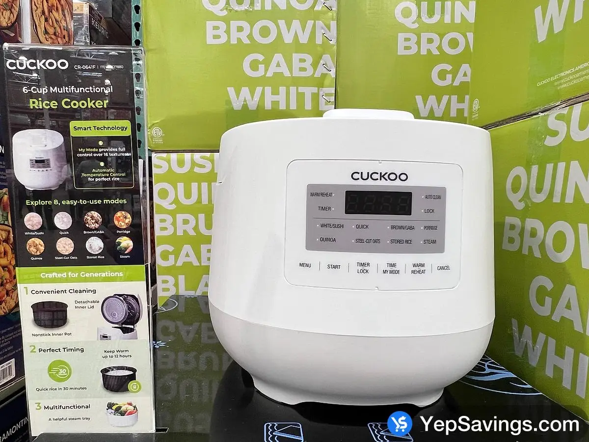 CUCKOO RICE COOKER AND WARMER 6 CUPS ITM 1727880 at Costco