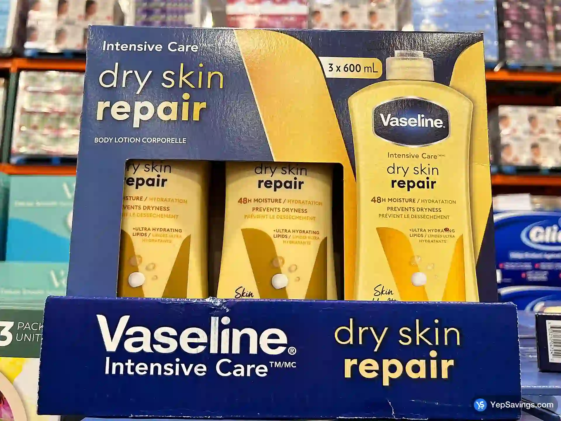 Costco VASELINE DRY SKIN 3 x 600 mL - Canada (ITM 1771030)