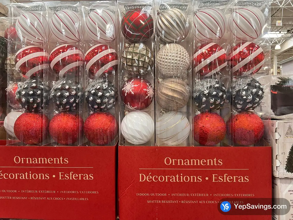 Costco SHATTER - RESISTANT ORNAMENTS 6 PIECES - Canada (ITM 1601287)