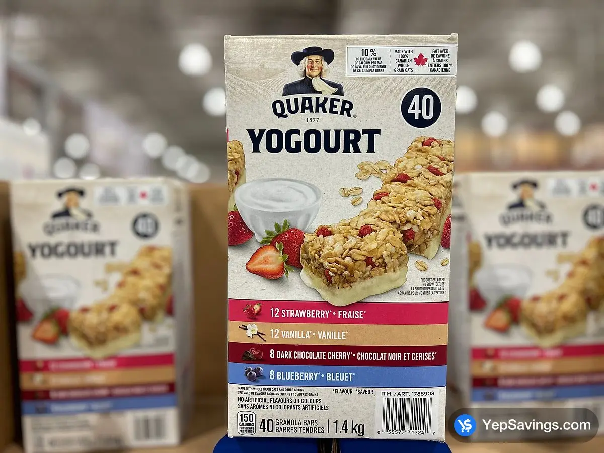 QUAKER YOGURT BARS 40 x 35 g ITM 1788908 at Costco