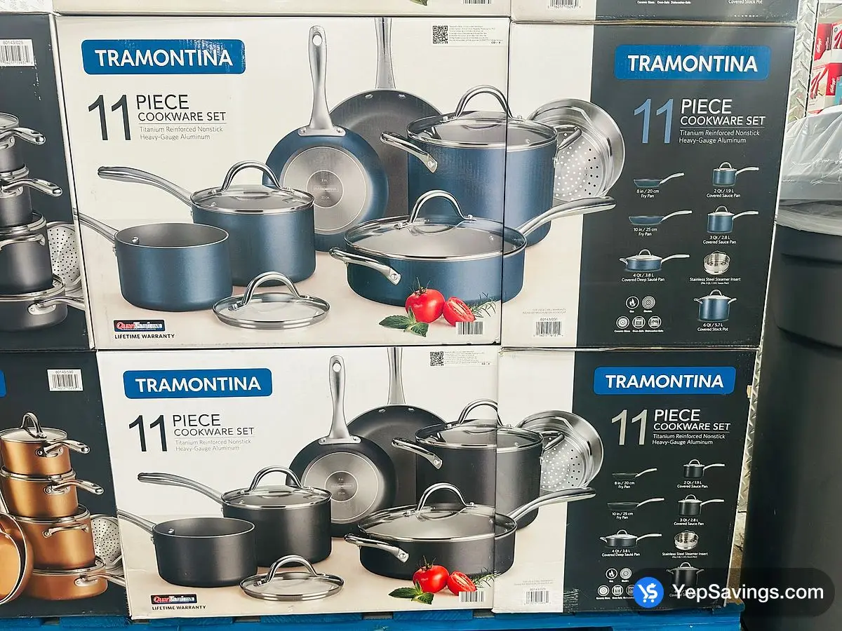 Costco TRAMONTINA HARD-ANODIZED COOKWARE 11 PIECES - Canada (ITM 1823158)