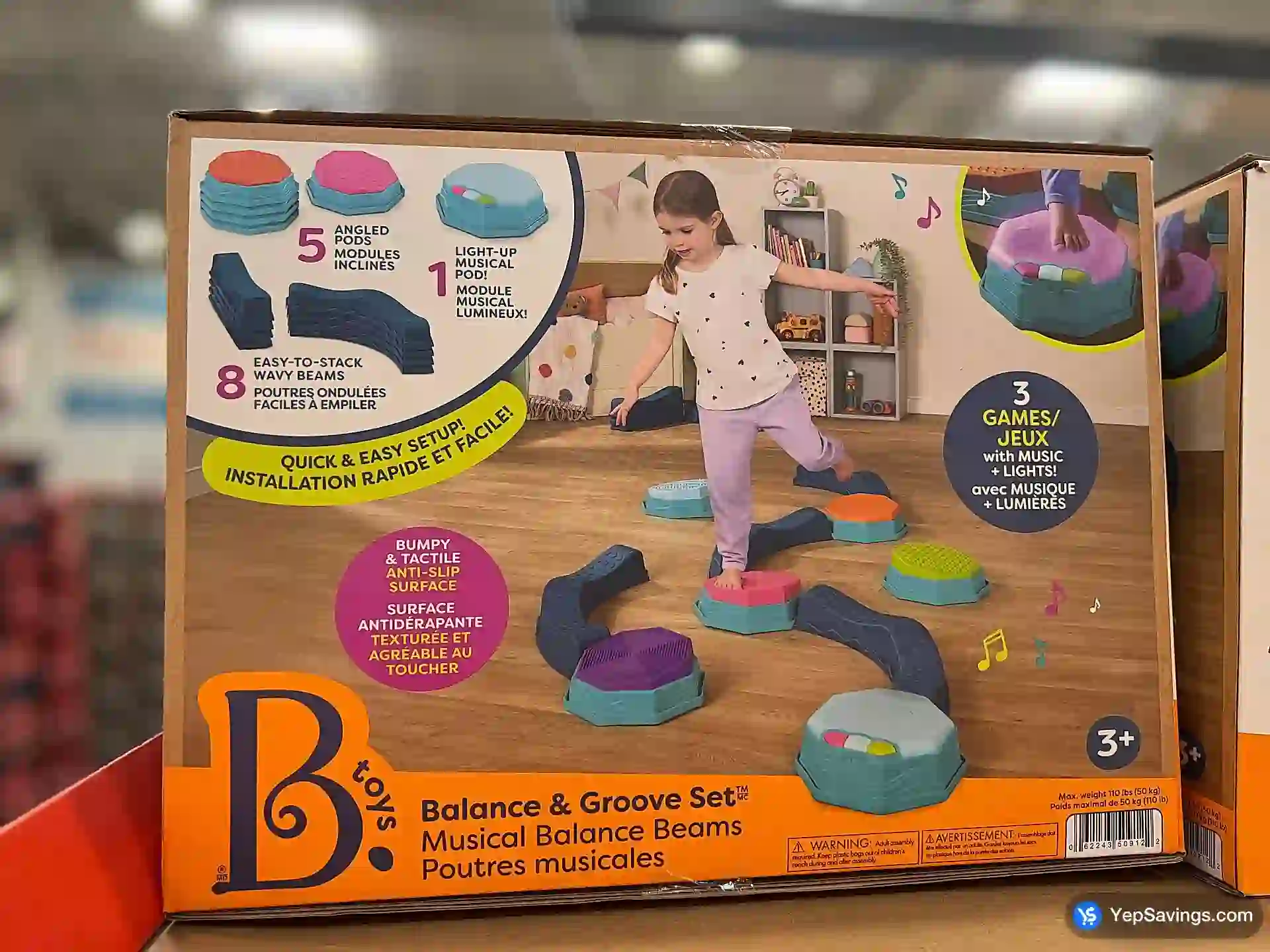 MUSCIAL BALANCE BEAMS KIDS BALANCE TRACK 14 COMPONENTS - Costco Canada