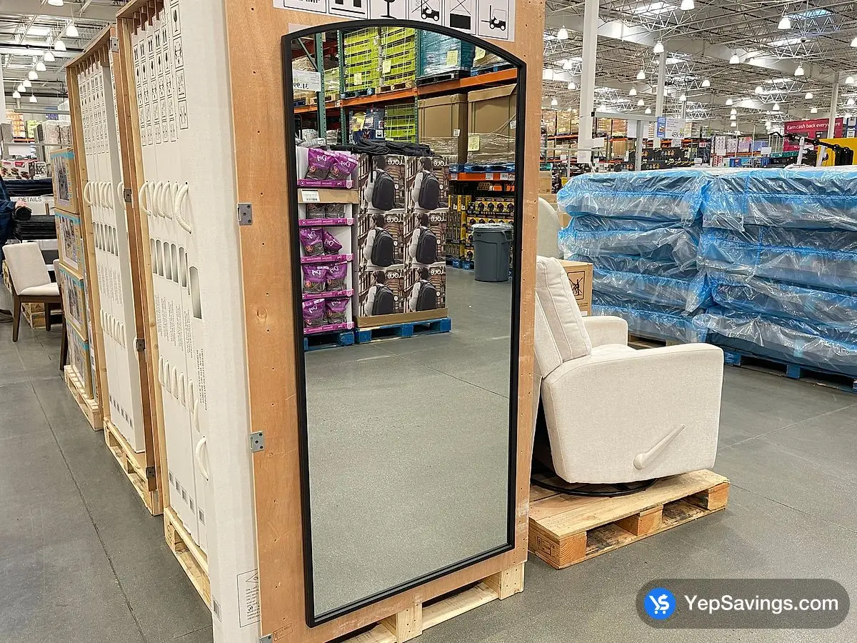 Costco LIFE IN STYLE FLOOR MIRROR Black metal frame - Canada (ITM 1812373)