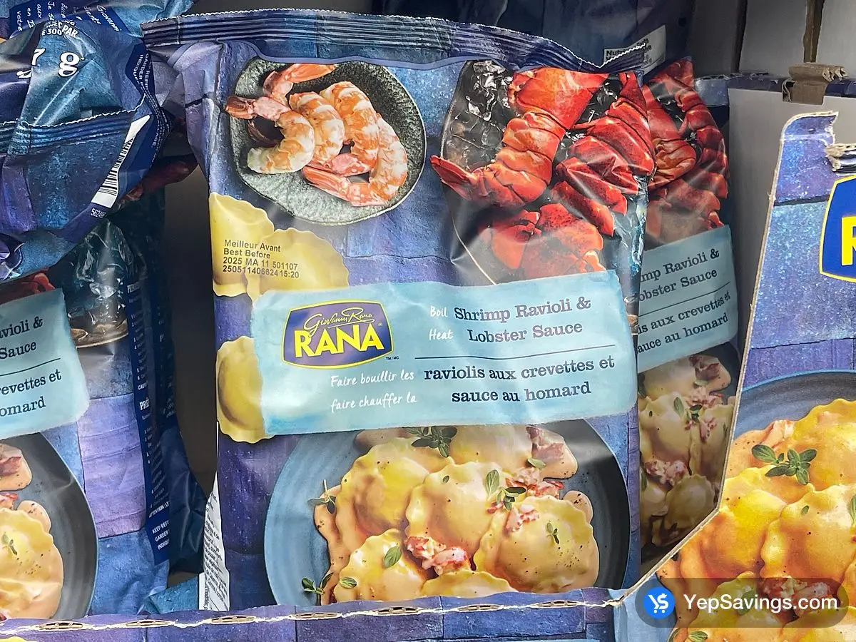 Costco GIOVANNI RANA LOBSTER SAUCE RAVIOLI 907 g - Canada (ITM 1876065)