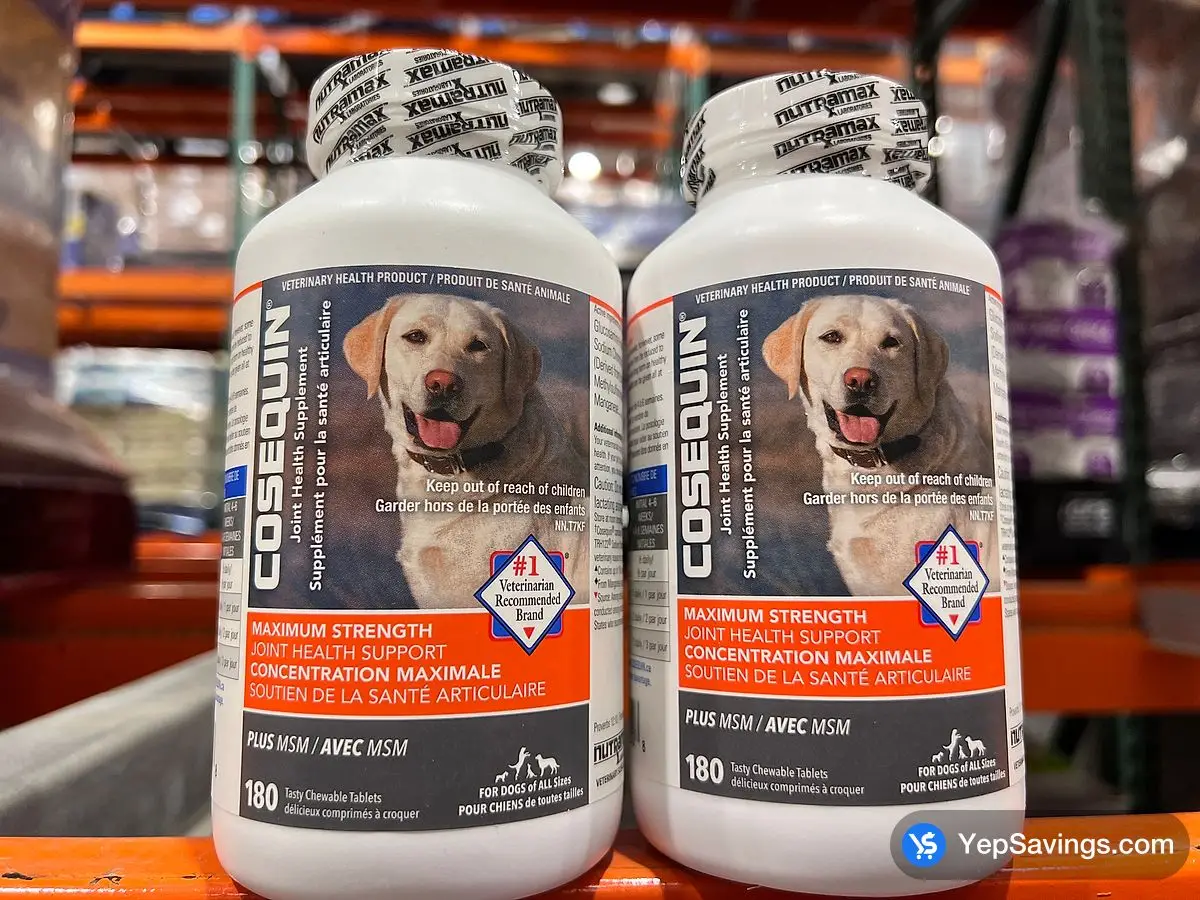 COSEQUIN DS+MSM JOINT SUPPLEMENT FOR DOGS 180 Tablets ITM 1512752 at Costco