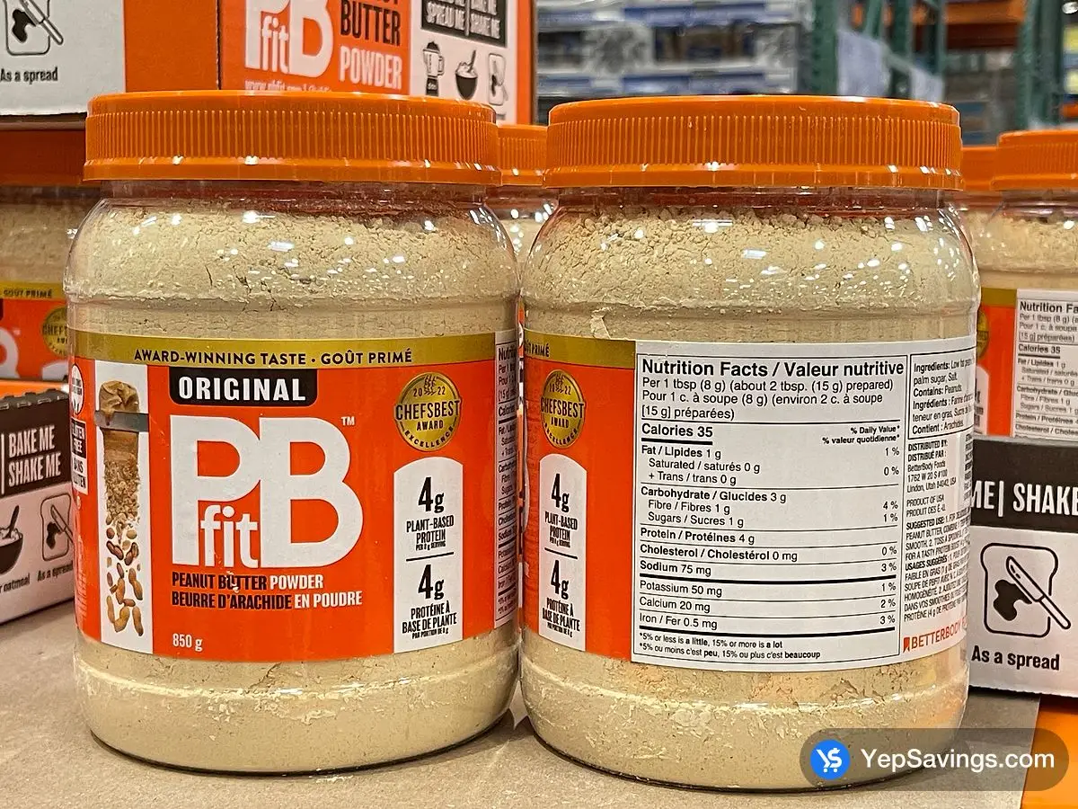 Costco BETTERBODY FOODS PB FIT POWDER 850 g - Canada (ITM 1193520)