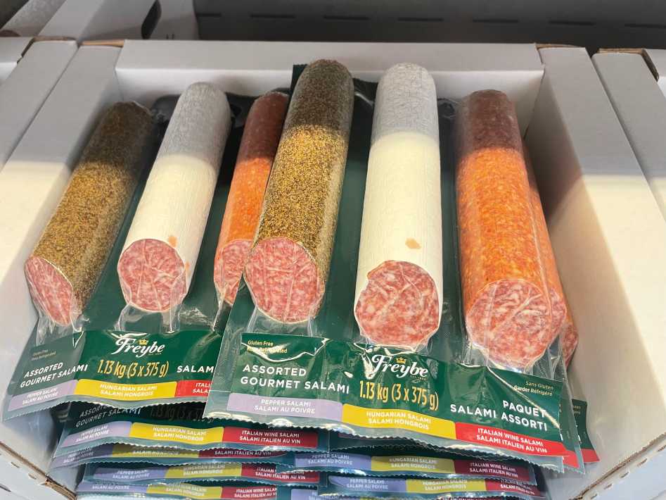 FREYBE ASSORTED SALAMI 3x375 g ITM 1722180 at Costco