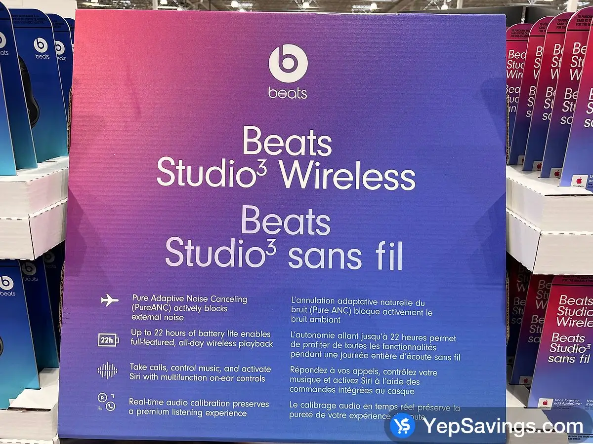 BEATS STUDIO 3 WIRELESS HEADPHONES BLACK ITM 1730035 at Costco