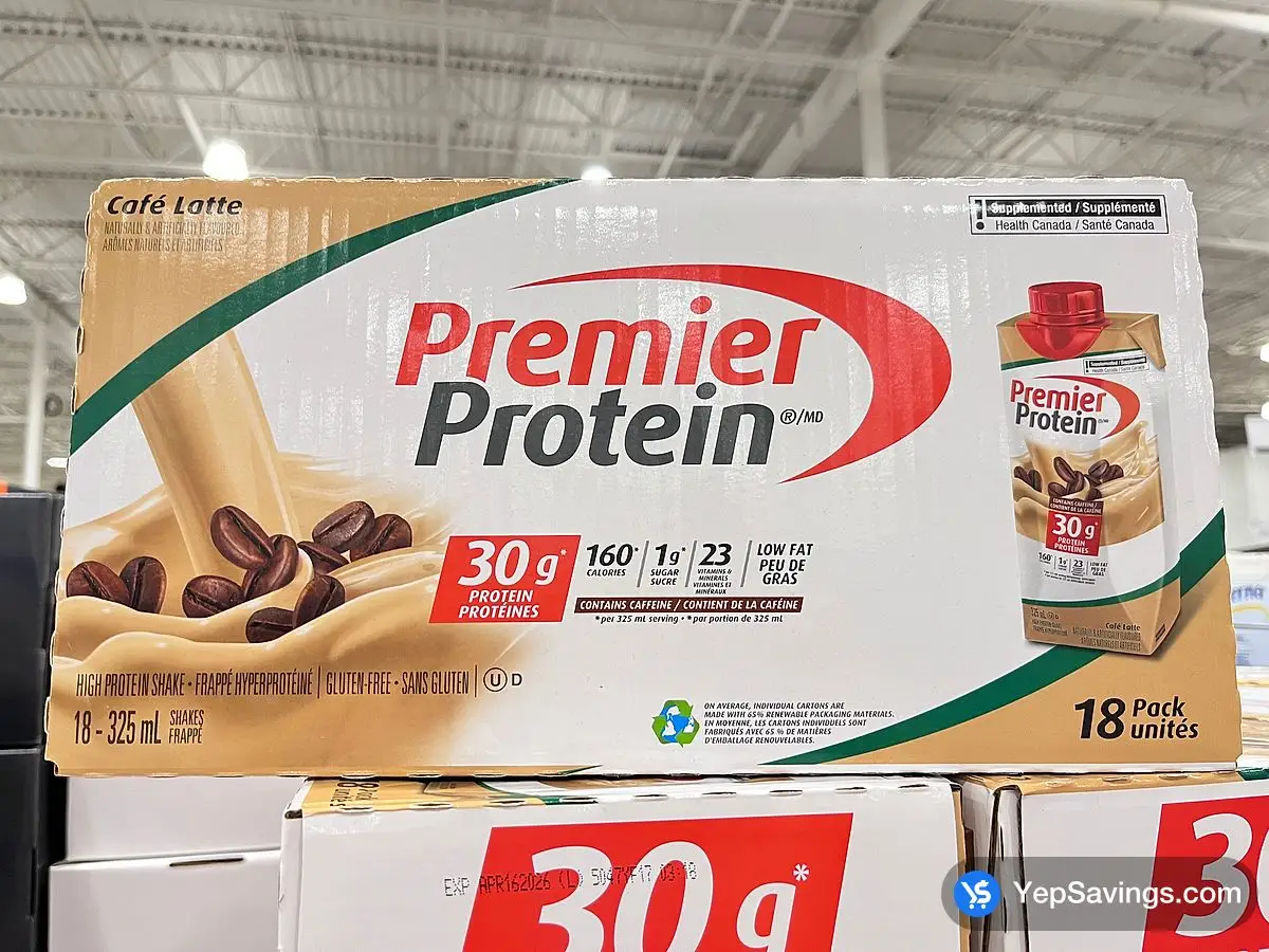 Costco PREMIER NUTRITION PROTEIN SHAKE 18 x 325 mL - Canada (ITM 1336513)