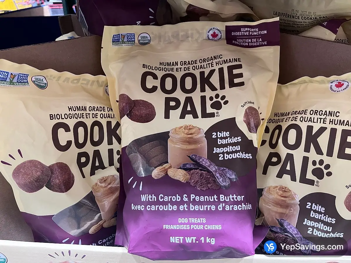 COOKIE PAL TWO BITE BARKIES DOG TREATS 1Kg ITM 1786449 at Costco