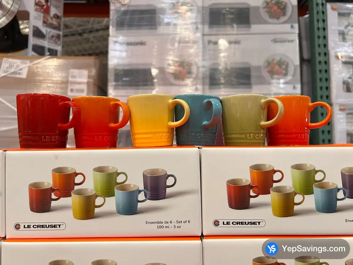 Costco LE CREUSET ESPRESSO MUGS SET OF 6 - Canada (ITM 1815280)