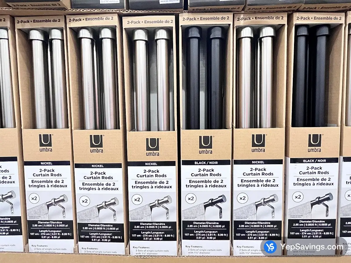 Costco UMBRA CURTAIN ROD 42 " 108 " - 2PK - Canada (ITM 1881747)