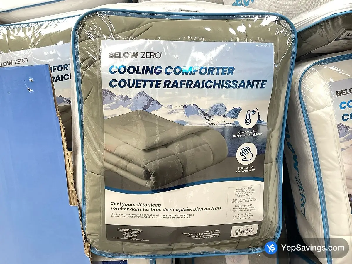 Costco BELOW ZERO DOWN ALTERNATIVE DUVET QUEEN 90" X 98" - Canada (ITM 3526441)