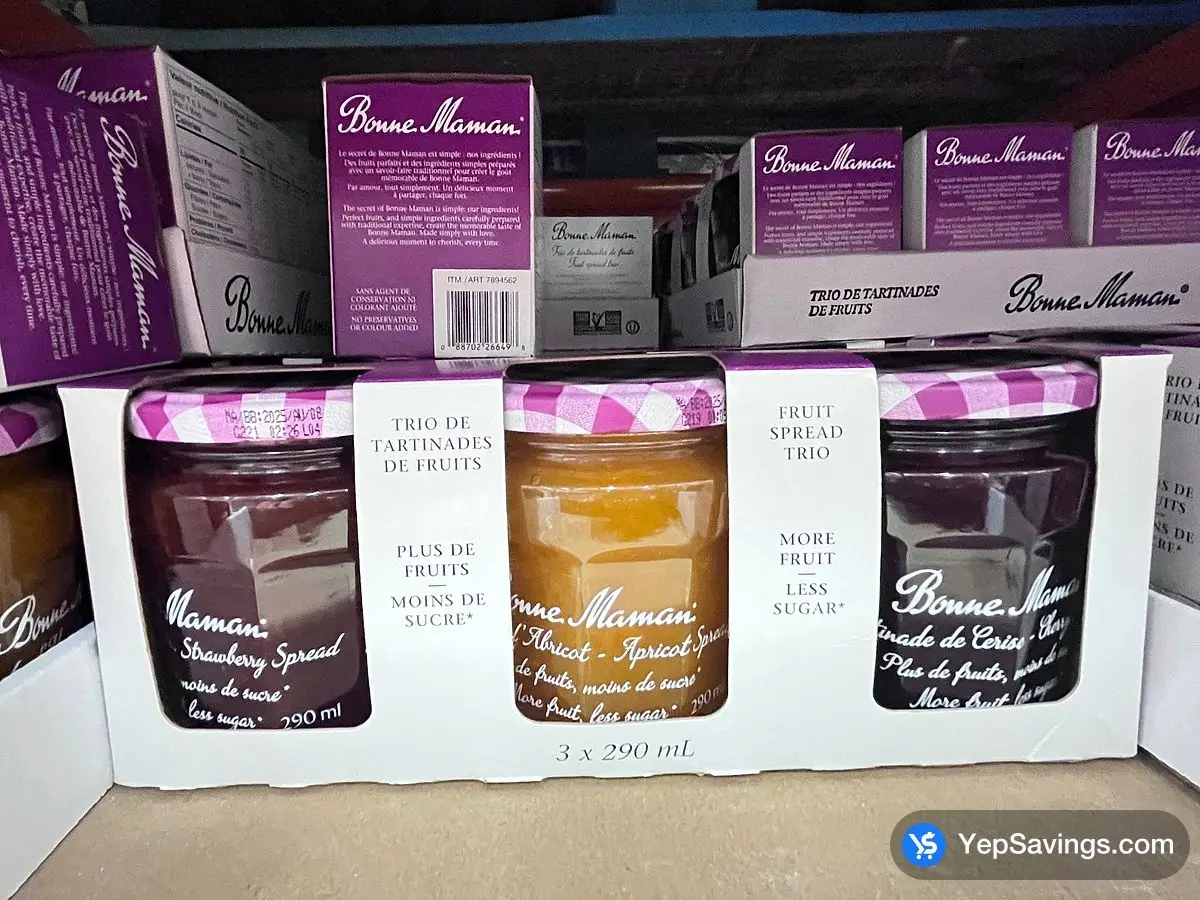 Costco BONNE MAMAN TRIO 3 x 290 mL - Canada (ITM 7894562)