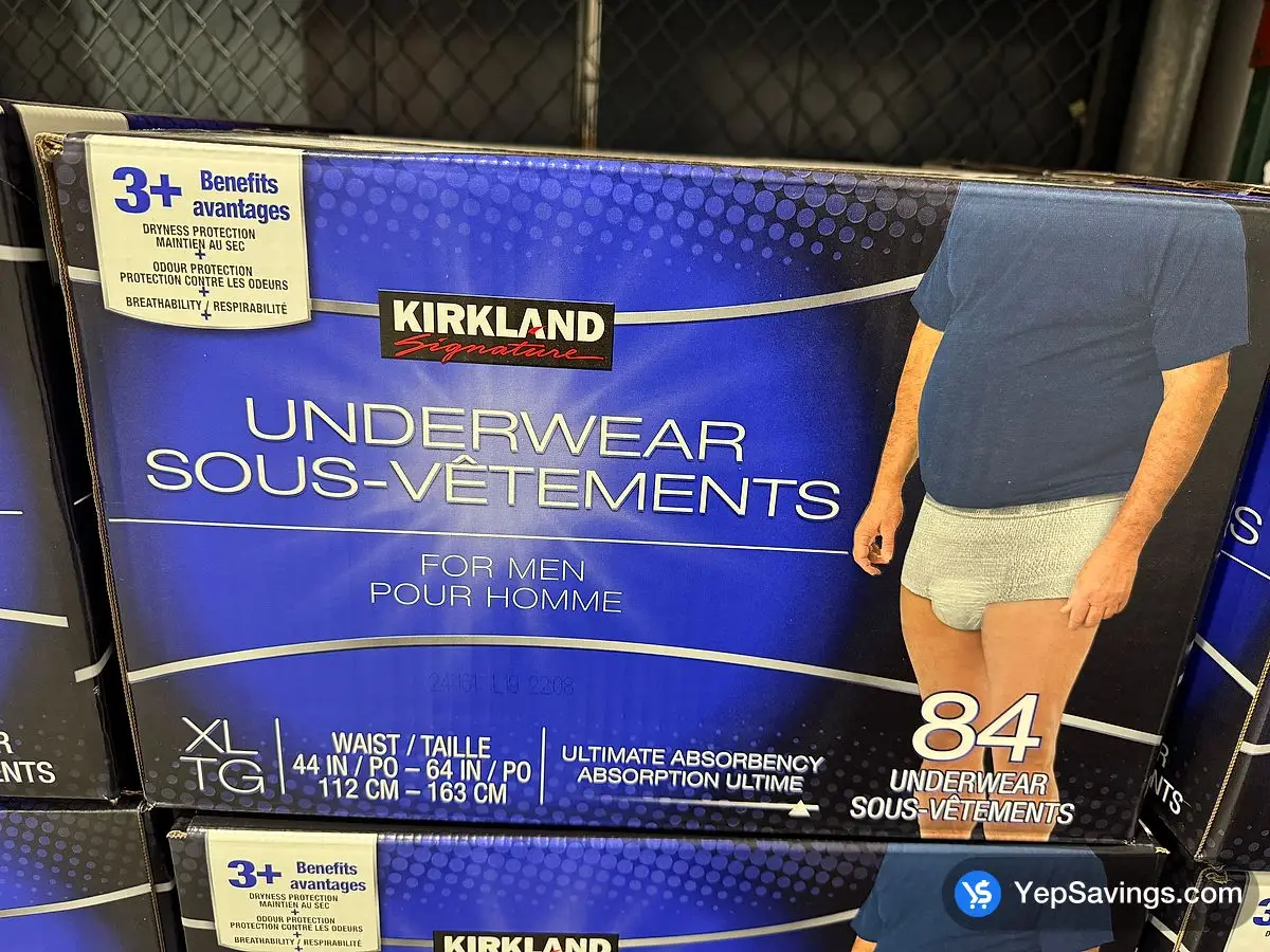 Costco KIRKLAND SIGNATURE UNDERWEAR FOR MEN EXTRA LARGE 84 COUNT - Canada (ITM 1734952)