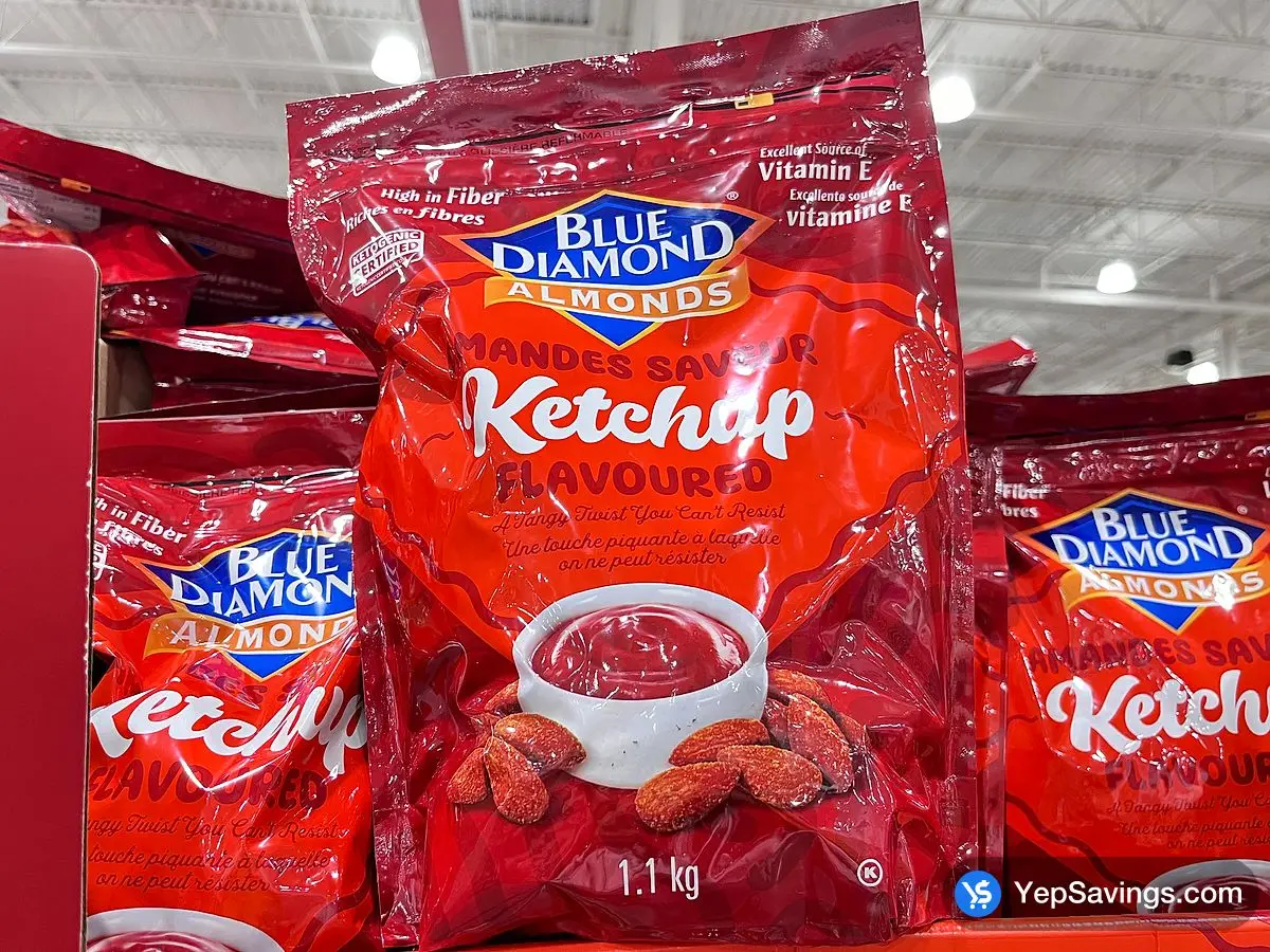 Costco BLUE DIAMOND KETCHUP ALMONDS 1.1 kg - Canada (ITM 1865027)