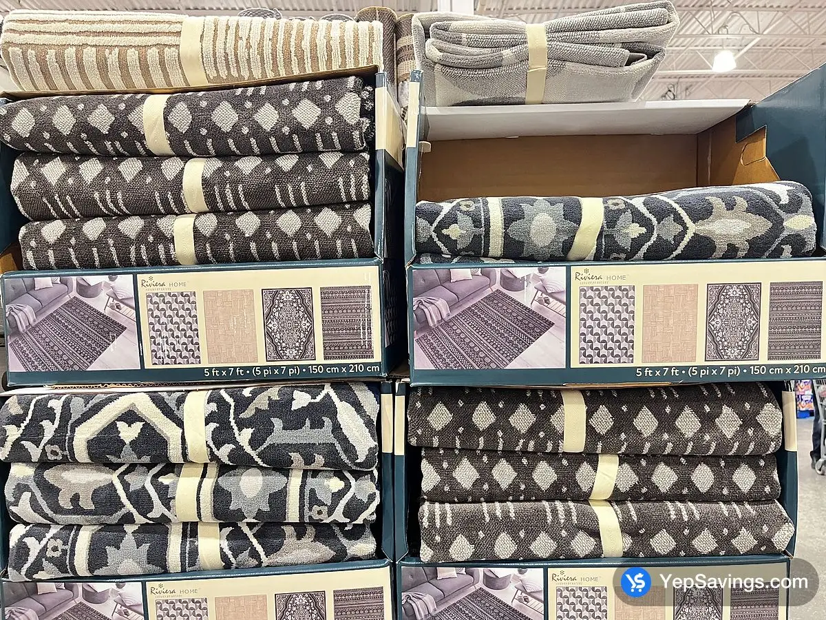 Costco RIVIERA HOME EDEN WASHABLE AREA RUG 5 ' X 7 ' - Canada (ITM 1770726)