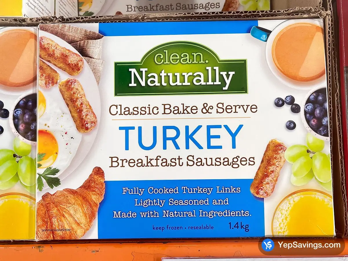 Costco CLEAN NATURALLY TURKEY SAUSAGE 1.4 kg - Canada (ITM 2622679)