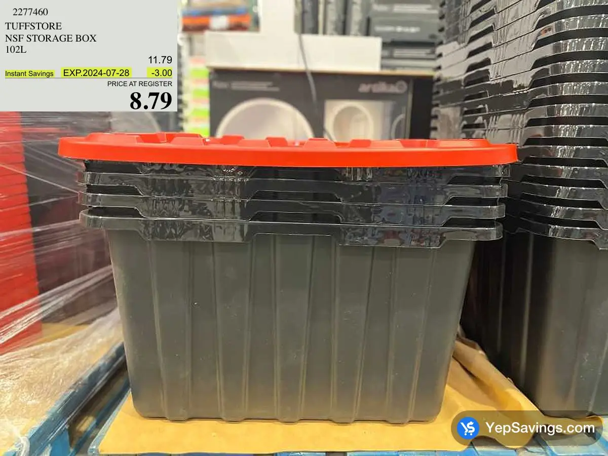 TUFFSTORE NSF STORAGE BOX 102L at Costco South Saskatoon