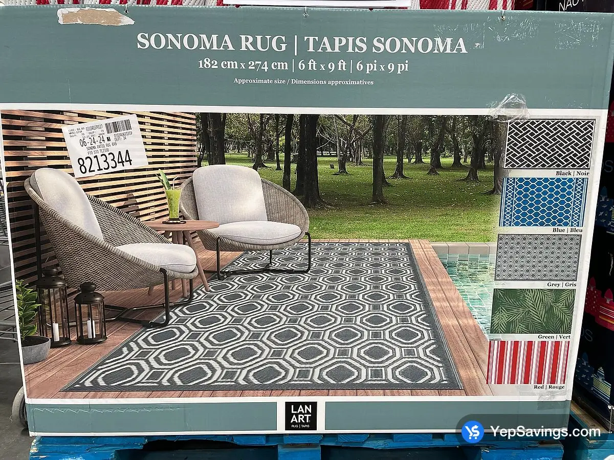 SONOMA PATIO RUG 6' X 9' ITM 8213344 at Costco