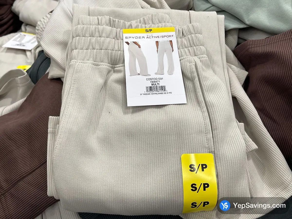 SPYDER RIBBED WIDE LEG PANT + WOMENS SIZES XS - XL - Costco Canada