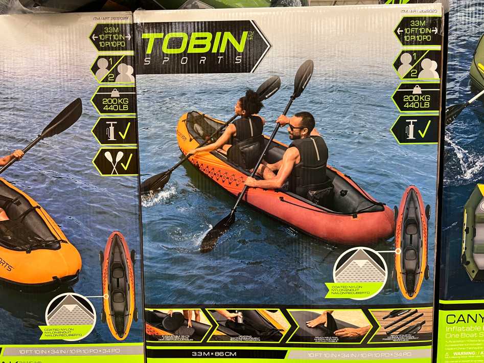 Costco TOBIN SPORTS WAVEBREAK INFLATABLE KAYAK - Canada (ITM 2622029)