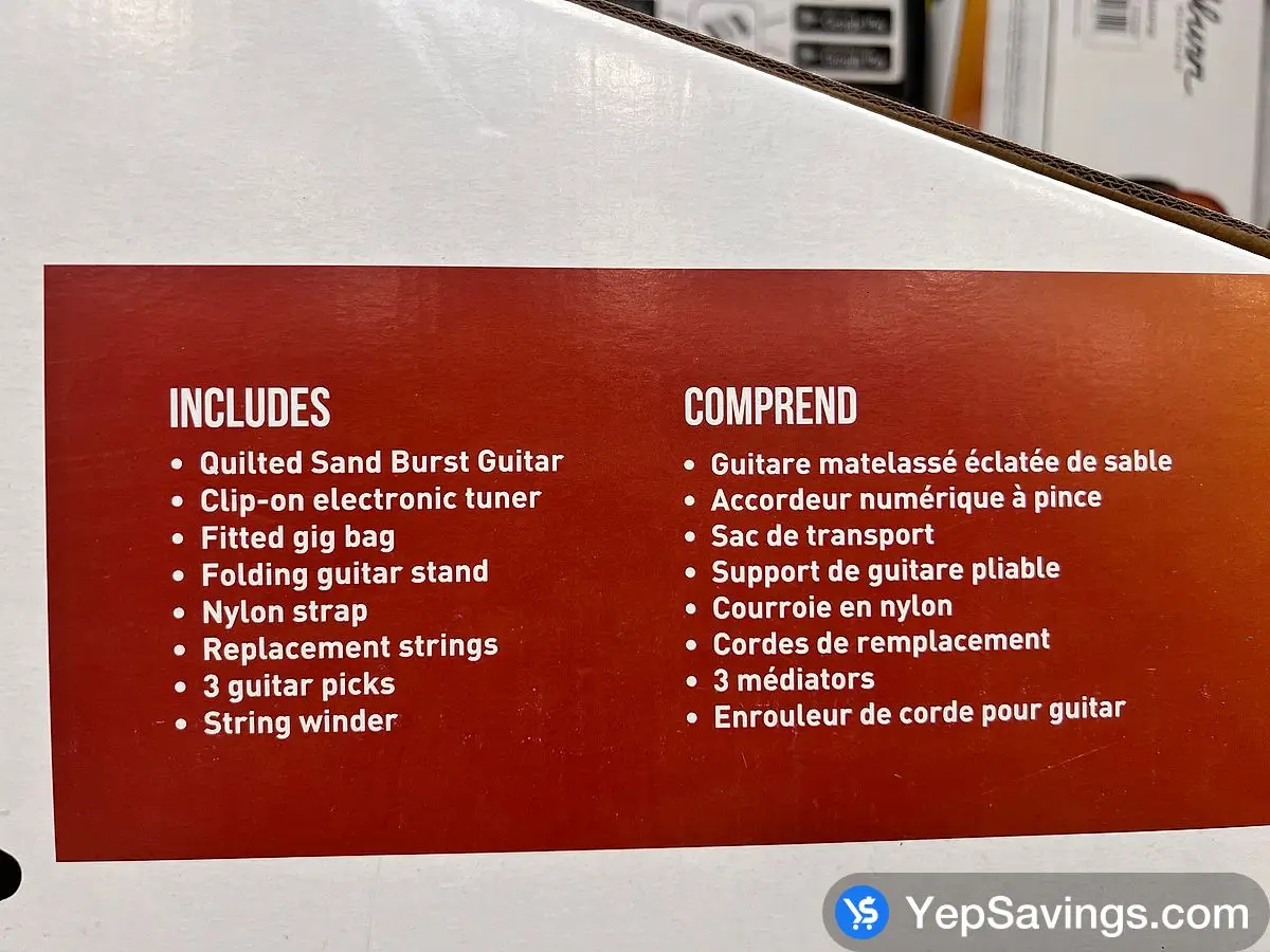 Costco WASHBURN ACOUSTIC GUITAR PACK WSHAGPAKQTSB - Canada (ITM 1734567)