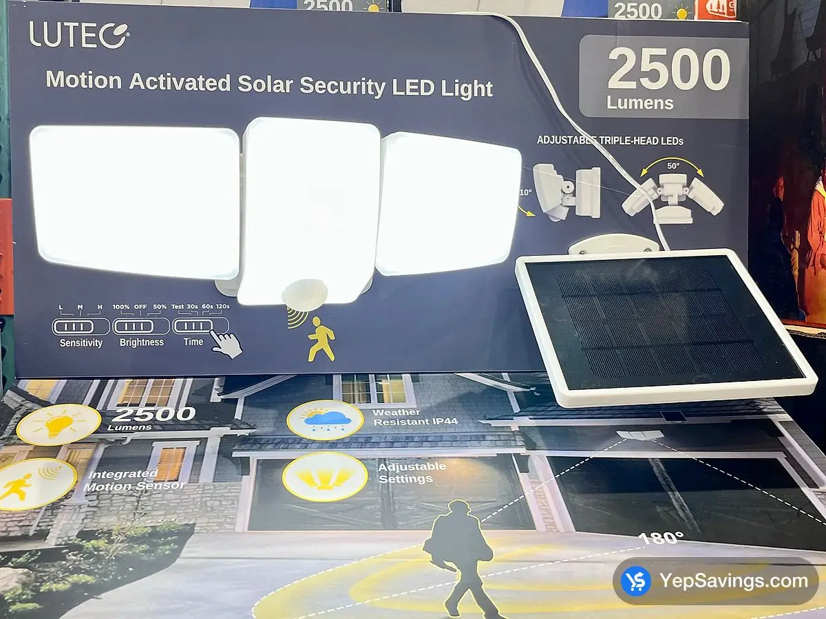 Costco LUTEC SOLAR SECURITY LIGHT LED - Canada (ITM 1806398)