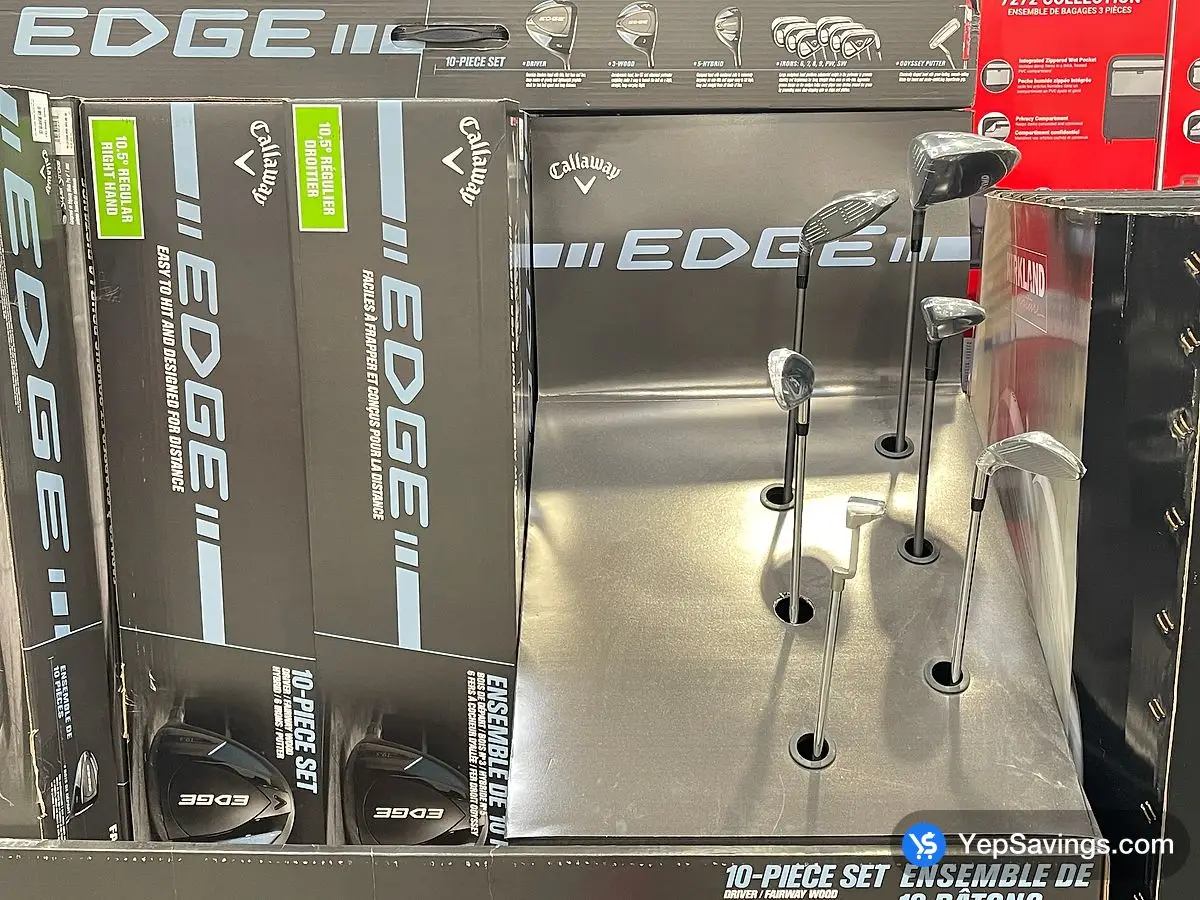 Costco CALLAWAY EDGE GOLF CLUB SET +10 PIECES - Canada (ITM 1757622)