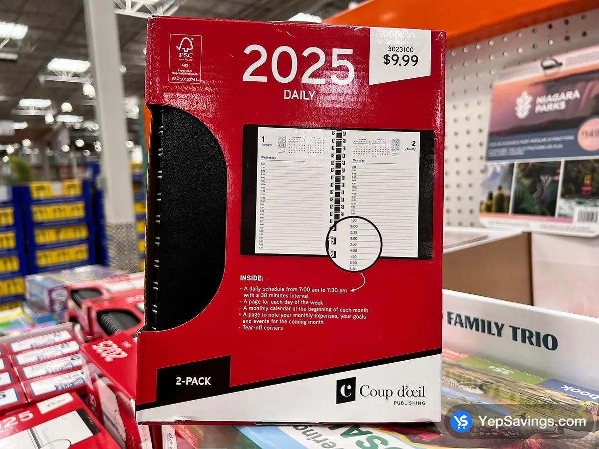 Costco COUP D'OEIL BUSINESS PLANNERS ENGLISH - 2PK - Canada (ITM 3023100)