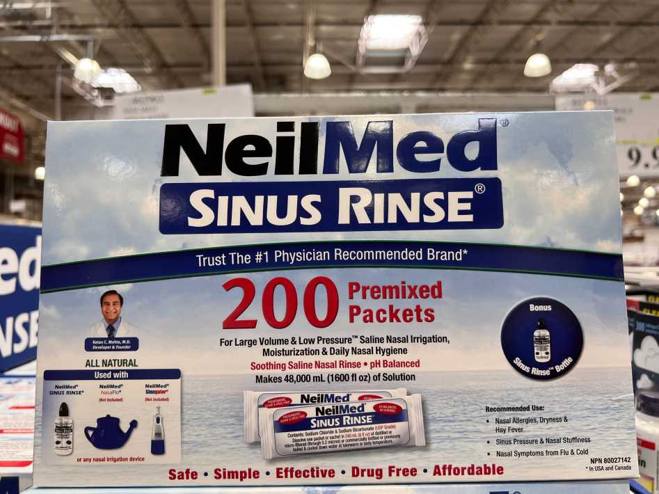 NEILMED SINUS RINSE 200 PREMIXED PACKETS ITM 462963 at Costco