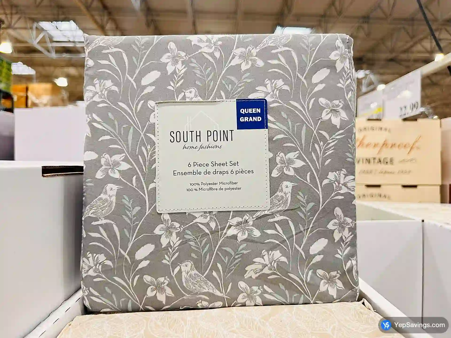 Costco SOUTH POINT MICROFIBER SHEETS QUEEN - 6 pcs - Canada (ITM 1703334)