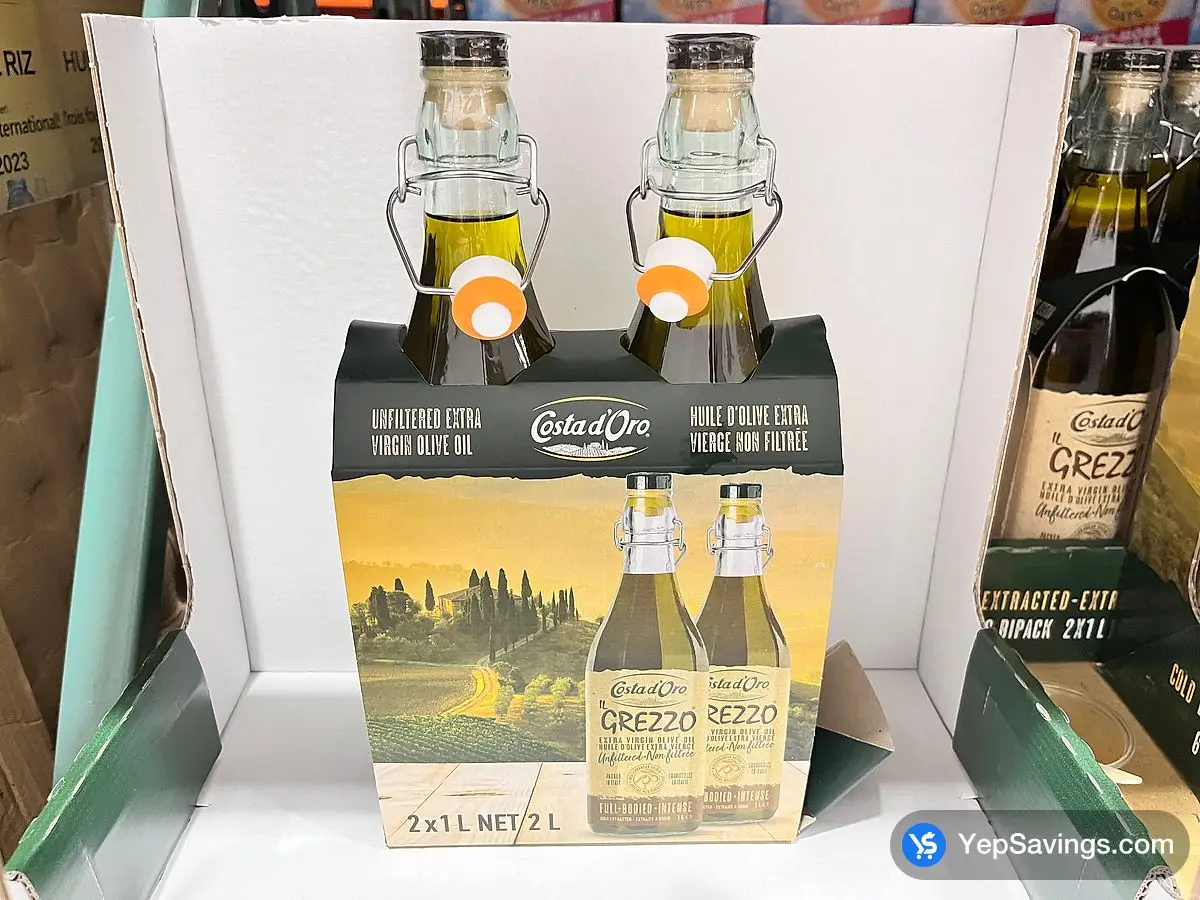 Costco IL GREZZO UNFILTERED EVOO 2x1L - Canada (ITM 427141)