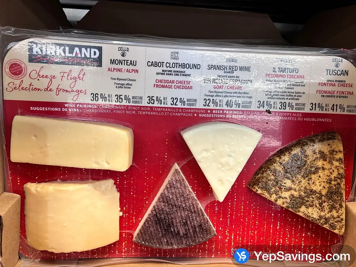 Costco KIRKLAND SIGNATURE CHEESE FLIGHT 822 g - Canada (ITM 1273361)