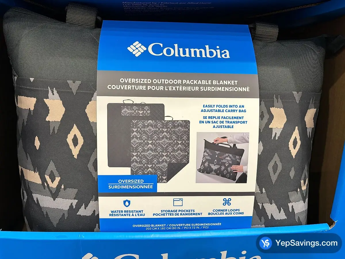 COLUMBIA OUTDOOR BLANKET 80" X 72 " ITM 1745970 at Costco