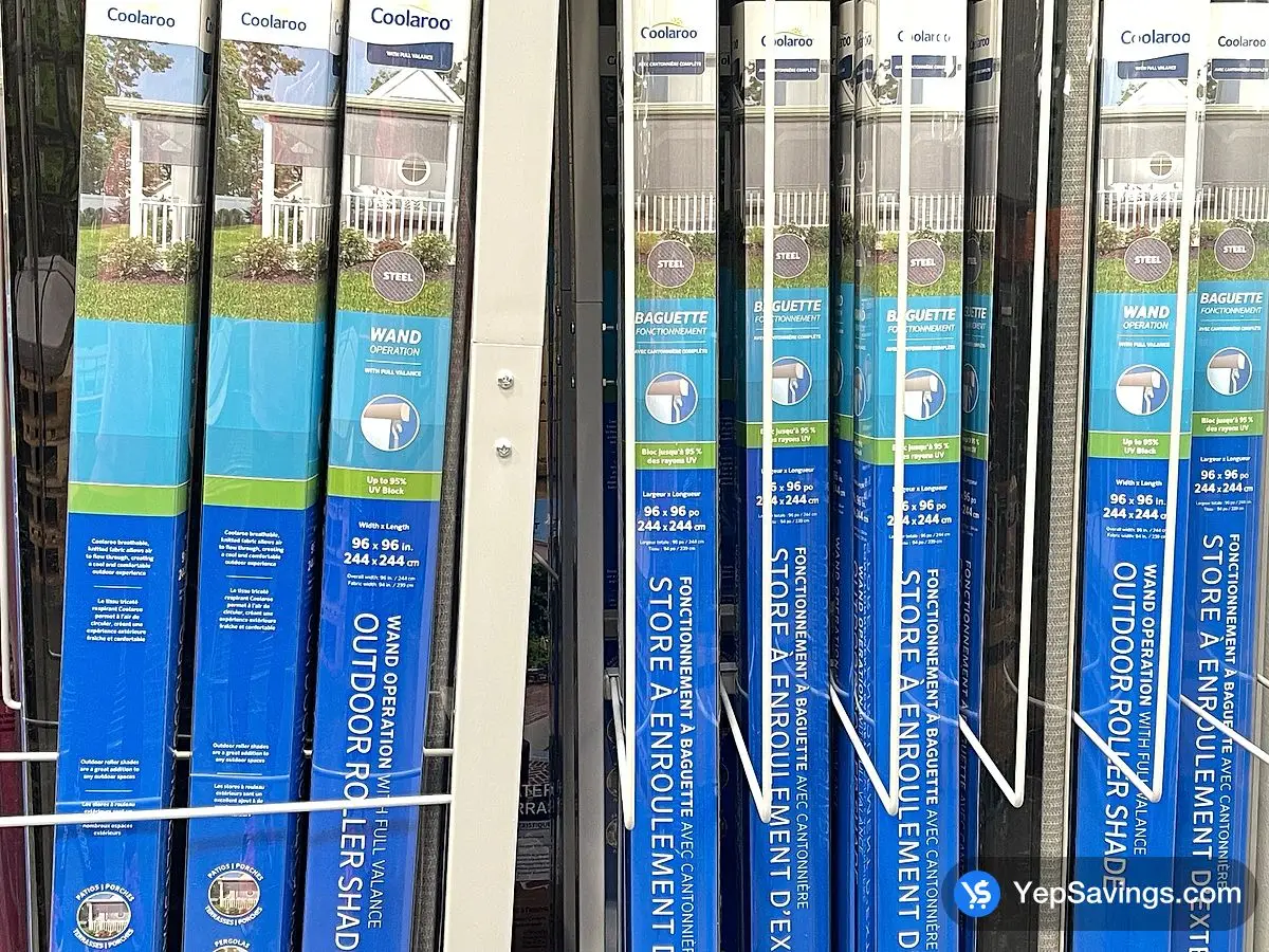 Costco COOLAROO OUTDOOR ROLLER SHADE 8 ' x 8 ' - Canada (ITM 1674037)