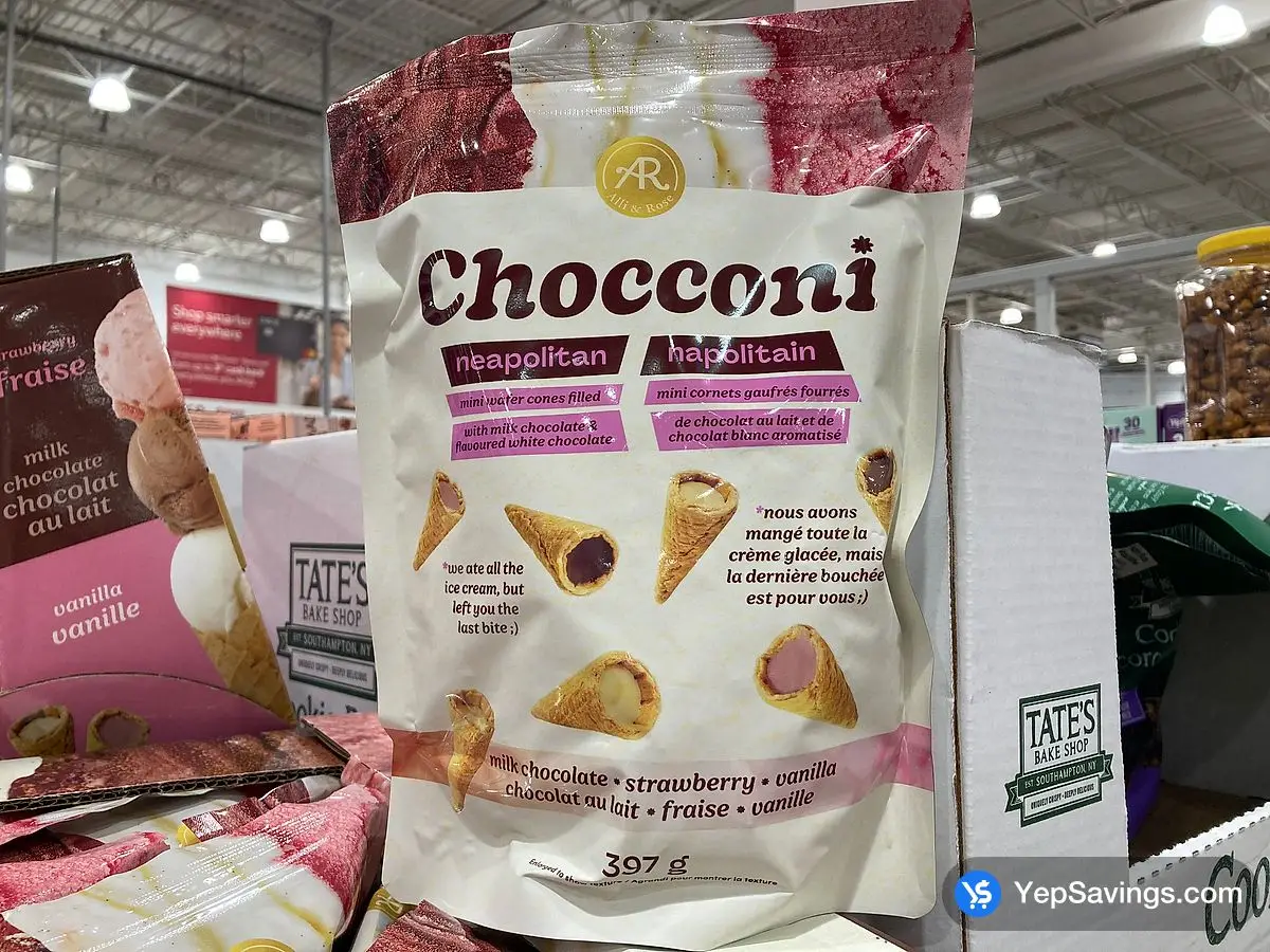 Costco CHOCCONI NEAPOLITAN MINI WAFER CONES 397 g - Canada (ITM 1863004)