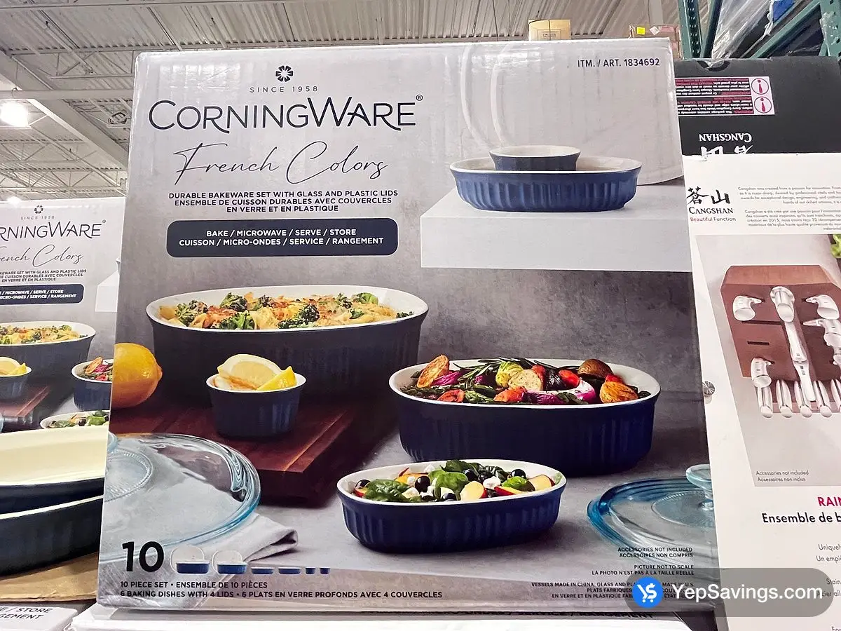 Costco CORNINGWARE FREEZER TO OVEN SET 10 PIECES - Canada (ITM 1834692)