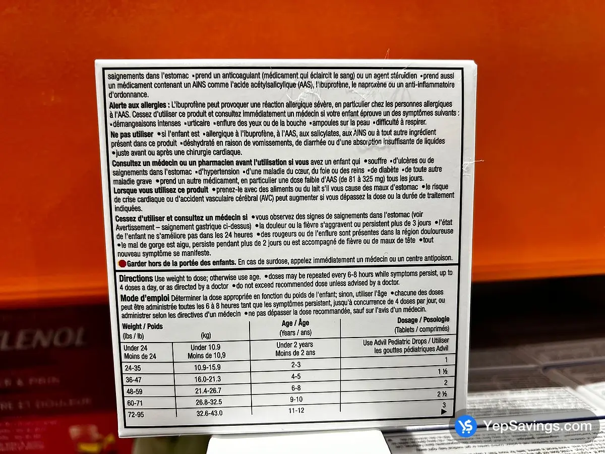 Costco ADVIL CHEWABLE TABLET GRAPE FLAVOUR 100 MG 2 x 40's chewable tabs - Canada (ITM 2838260)