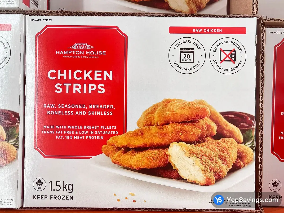 Costco HAMPTON HOUSE CHICKEN STRIPS 1.5 kg - Canada (ITM 371863)