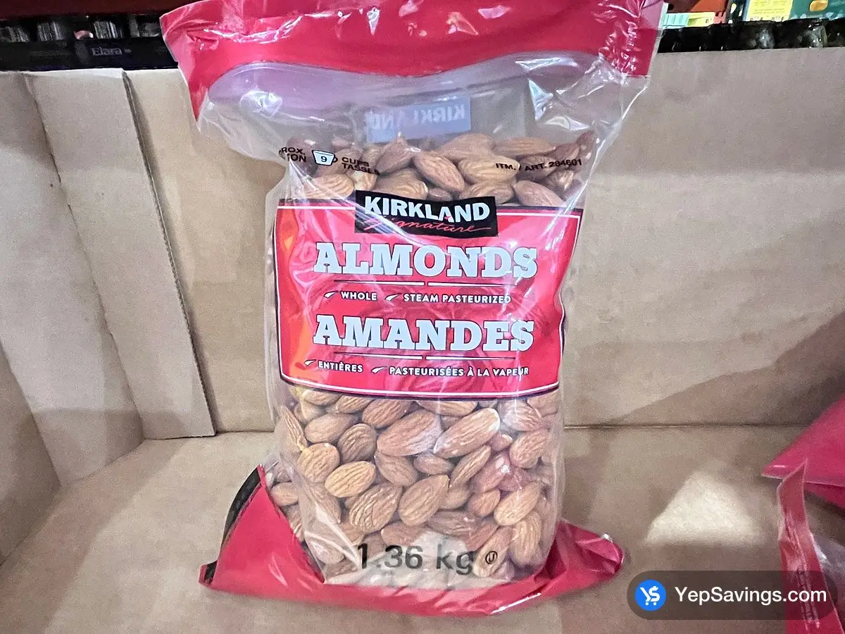 Costco KIRKLAND SIGNATURE WHOLE ALMONDS 1.36 kg - Canada (ITM 284601)