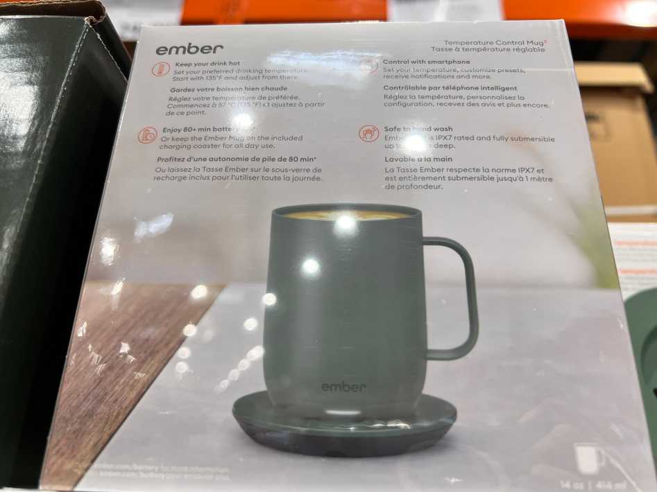 Costco EMBER MUG SMART MUG 14 OZ SAGE TEMPERATURE CONTROL - Canada (ITM 3502561)