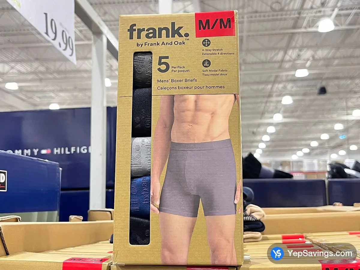 Costco FRANK BY FRANK & OAK MODAL BOXERS 5PK + MENS SIZES S - XL - Canada (ITM 1699530)