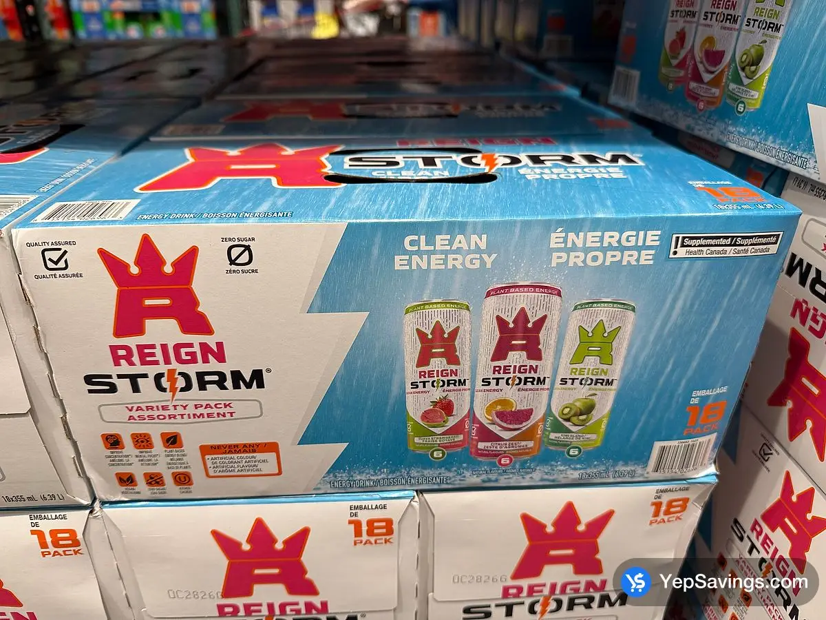 Costco REIGN STORM VARIETY PACK 18 x 355 mL - Canada (ITM 1953292)